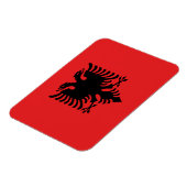 Flagge Albaniens Magnet (Linke Seite)