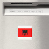Flagge Albaniens Magnet (In Situ (Geschirrspüler))