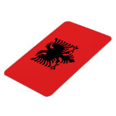 Flagge Albaniens Magnet (Linke Seite)