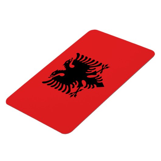 Flagge Albaniens Magnet (Linke Seite)