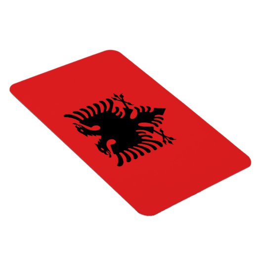 Flagge Albaniens Magnet (Rechte Seite)