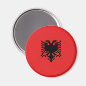 Flagge Albaniens Magnet (Vorderseite/Rückseite)