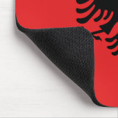 Flagge Albaniens Mousepad (Ecke)