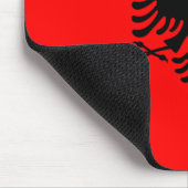 Flagge Albaniens Mousepad (Ecke)