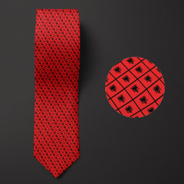 Flagge Albaniens Muster Krawatte