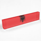 Flagge Albaniens Namensplakette