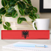 Flagge Albaniens Namensplakette