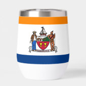 Flagge Albaniens, New York (Rückseite)