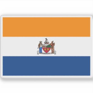 Flagge Albaniens, New York Aufkleber