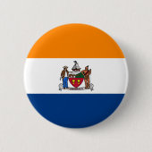 Flagge Albaniens, New York Button (Vorderseite)