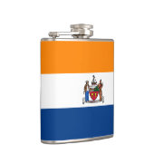 Flagge Albaniens, New York Flachmann (Rechts)