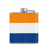 Flagge Albaniens, New York Flachmann (Rückseite)