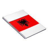 Flagge Albaniens Notizblock (Rechte Seite)