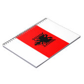 Flagge Albaniens Notizblock (Linke Seite)