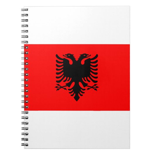 Flagge Albaniens Notizblock (Vorderseite)