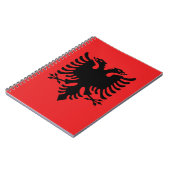 Flagge Albaniens Notizblock (Linke Seite)