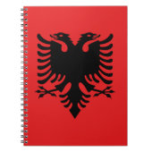 Flagge Albaniens Notizblock (Vorderseite)