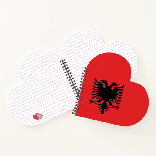 Flagge Albaniens Notizblock (Innenseite)