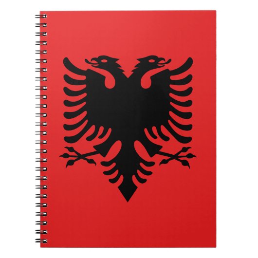 Flagge Albaniens Notizblock (Vorderseite)