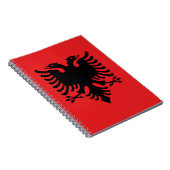 Flagge Albaniens Notizblock (Rechte Seite)
