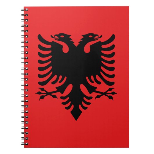 Flagge Albaniens Notizblock (Vorderseite)