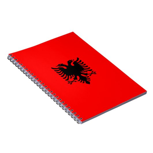 Flagge Albaniens Notizblock (Rechte Seite)