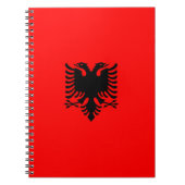 Flagge Albaniens Notizblock (Vorderseite)