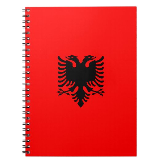 Flagge Albaniens Notizblock (Vorderseite)