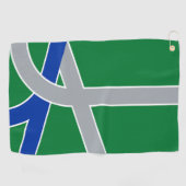 Flagge Albaniens, Oregon Golfhandtuch (Horizontal)
