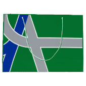 Flagge Albaniens, Oregon Große Geschenktüte (Rückseite)