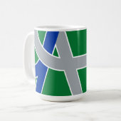 Flagge Albaniens, Oregon Kaffeetasse (Vorderseite Links)
