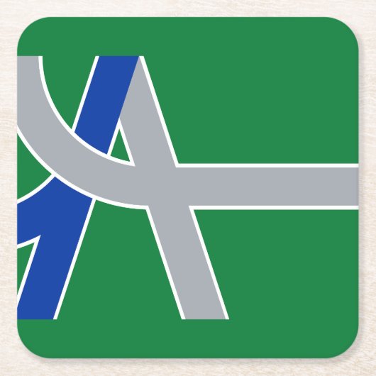 Flagge Albaniens, Oregon Rechteckiger Pappuntersetzer (Vorderseite)