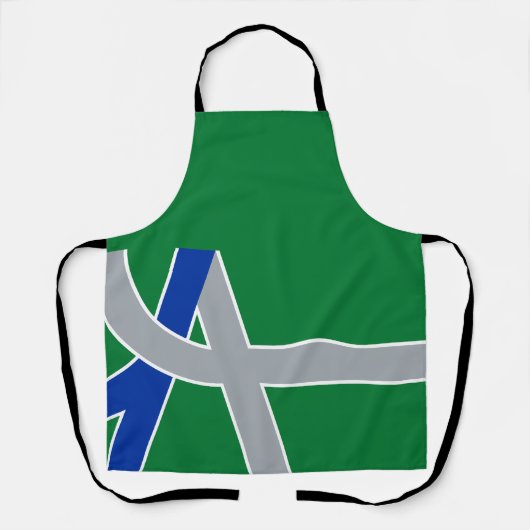 Flagge Albaniens, Oregon Schürze (Vorderseite)