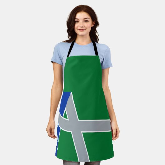 Flagge Albaniens, Oregon Schürze (Getragen)