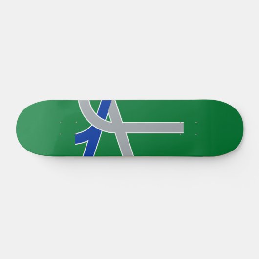 Flagge Albaniens, Oregon Skateboard (Horizontal)
