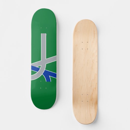 Flagge Albaniens, Oregon Skateboard (Vorderseite)