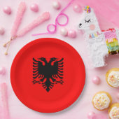 Flagge Albaniens Pappteller (Party)