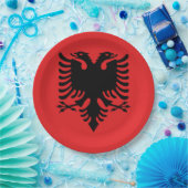 Flagge Albaniens Pappteller (Party)