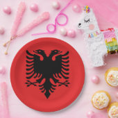 Flagge Albaniens Pappteller (Party)