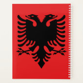 Flagge Albaniens Planer (Rückseite)