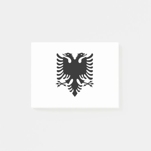 Flagge Albaniens Post-it Klebezettel (Vorderseite)