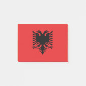 Flagge Albaniens Post-it Klebezettel (Vorderseite)