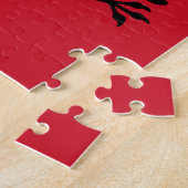 Flagge Albaniens Puzzle (Seite)