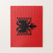 Flagge Albaniens Puzzle (Vertikal)