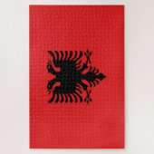 Flagge Albaniens Puzzle (Vertikal)