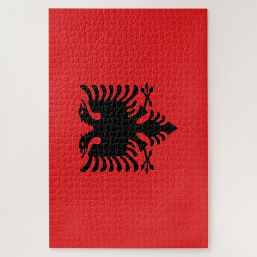 Flagge Albaniens Puzzle (Vertikal)