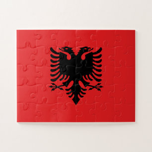 Flagge Albaniens Puzzle