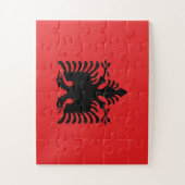 Flagge Albaniens Puzzle (Vertikal)