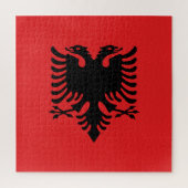 Flagge Albaniens Puzzle (Vertikal)