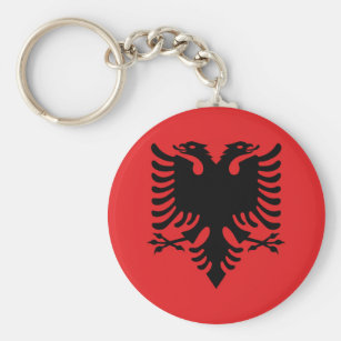 Schlüsselanhänger Albanien Fahne 12 